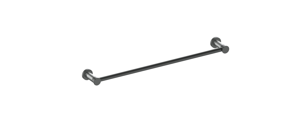 Vogt Drava 18" Single Towel Bar - Chrome/Matte Black
