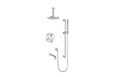 Vogt Drava 3-Way TH Shower Kit with 6" Ceiling Arm - Chrome