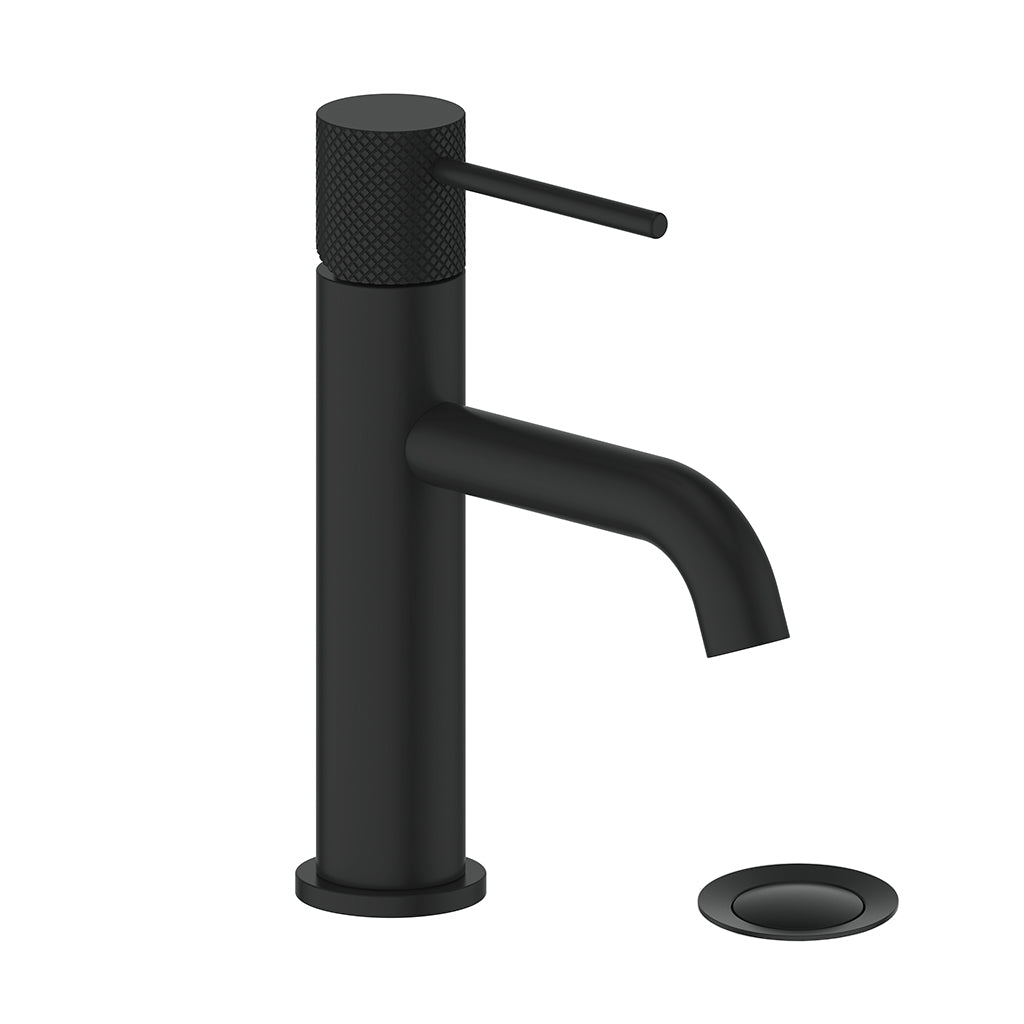 Vogt Drava Lavatory Faucet with Pop-up Drain - Matte Black
