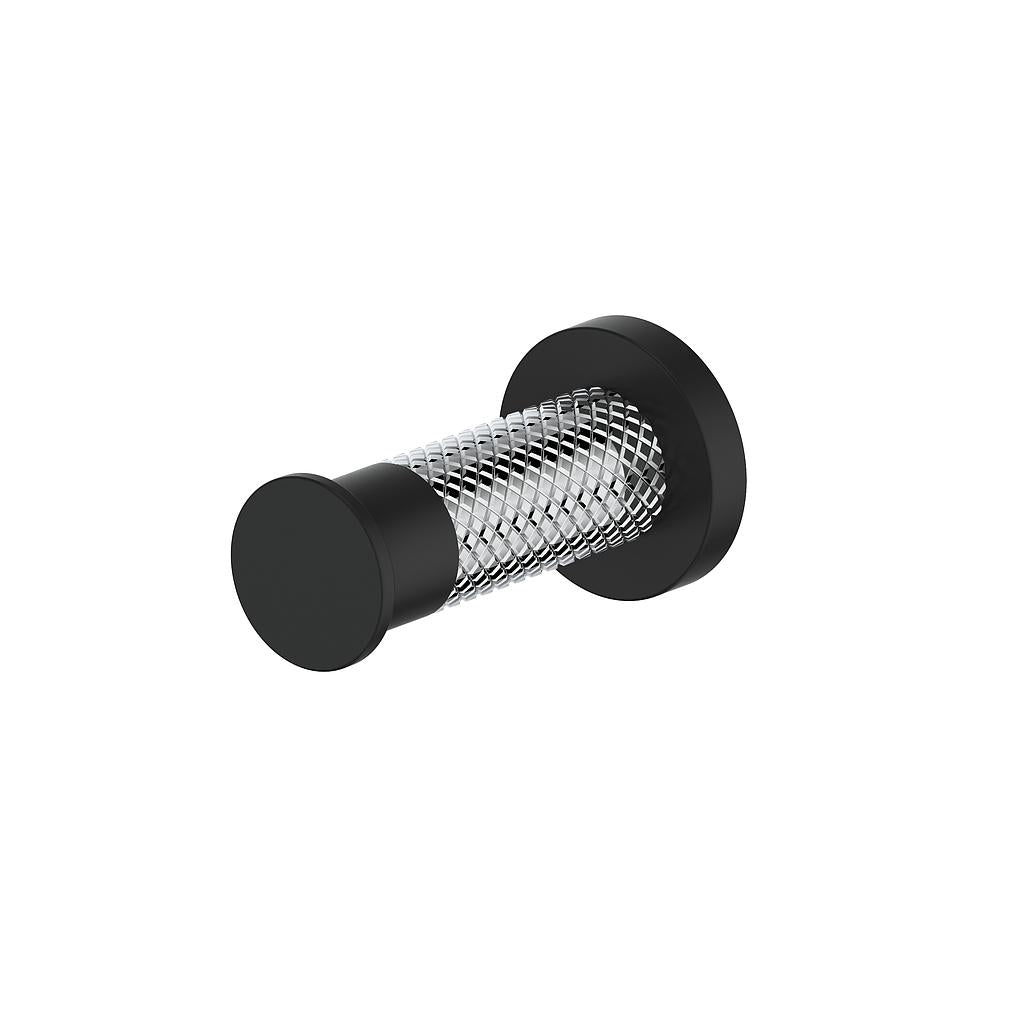 Vogt Drava Robe Hook - Chrome/Matte Black