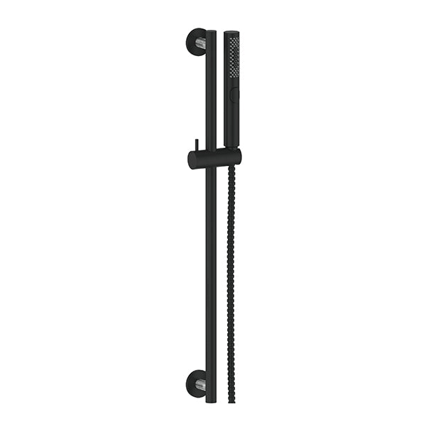 Vogt Drava Sliding Shower Bar with Hand Shower - Chrome/Matte Black
