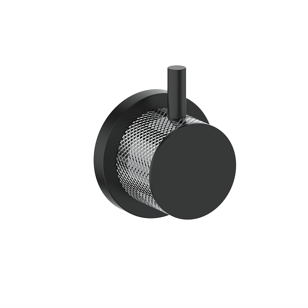 Vogt Drava Trim for 3/4" 3-Way Diverter - Chrome/Matte Black
