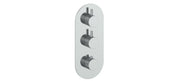 Vogt Drava Trim for 3/4" High-Flow TH Valve with 2 Volume Controls - Chrome