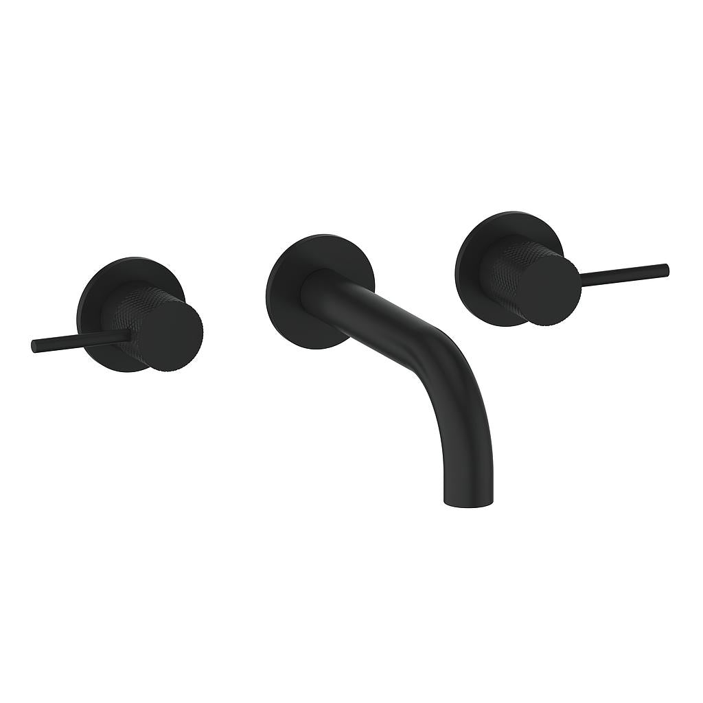 Vogt Drava Wall Mount Lavatory Faucet - Matte Black