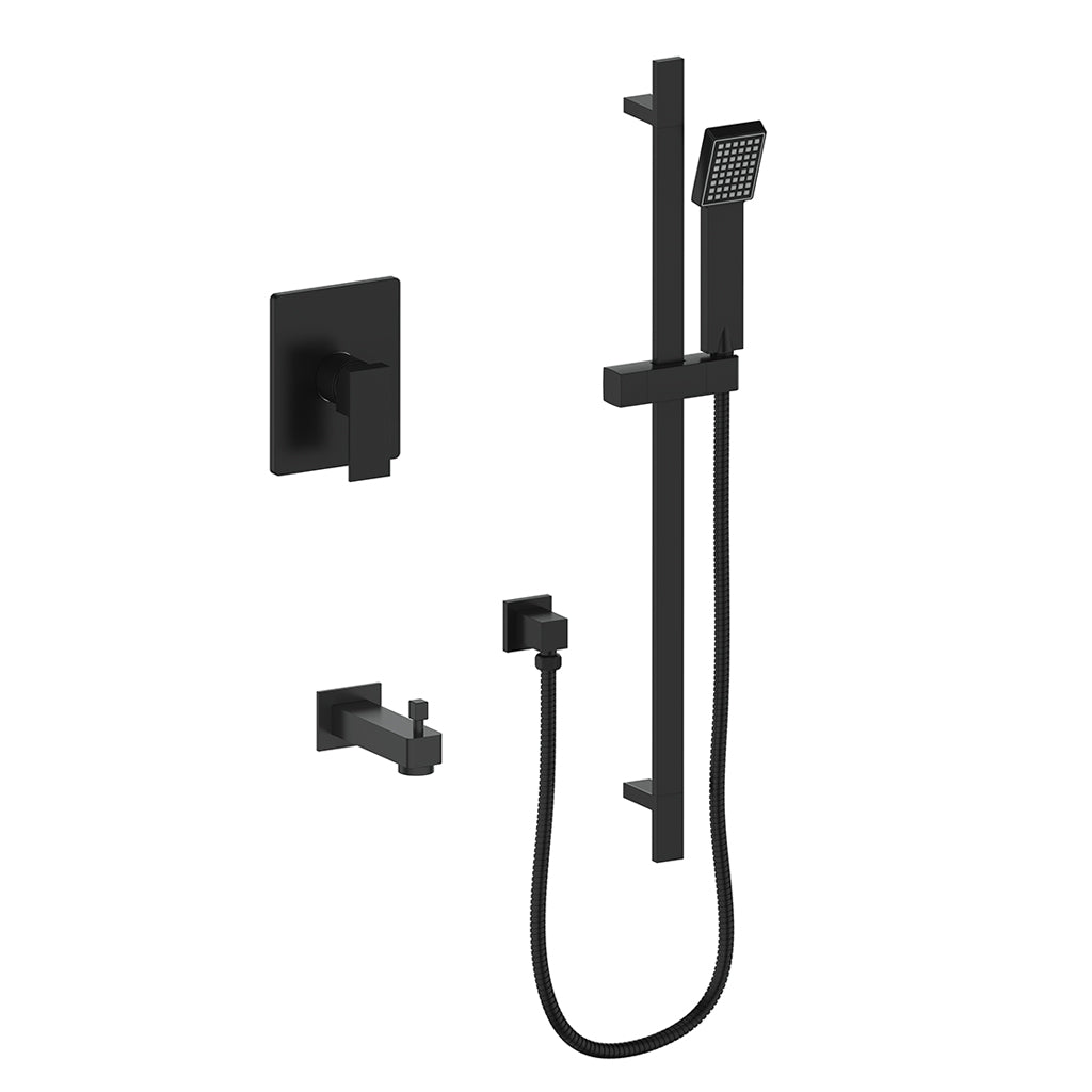 Vogt Kapfenberg 1-Way PB Shower Kit - Matte Black