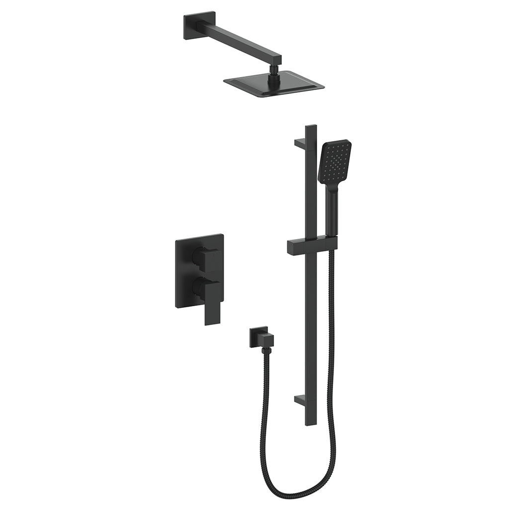 Vogt Kapfenberg 2-Way PB Shower Kit - Matte Black