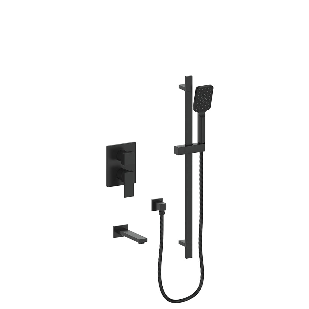 Vogt Kapfenberg 2-Way PB Shower Kit - Matte Black