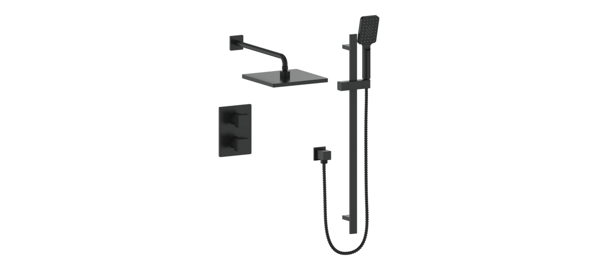 Vogt Kapfenberg 2-Way TH Shower Kit - Matte Black