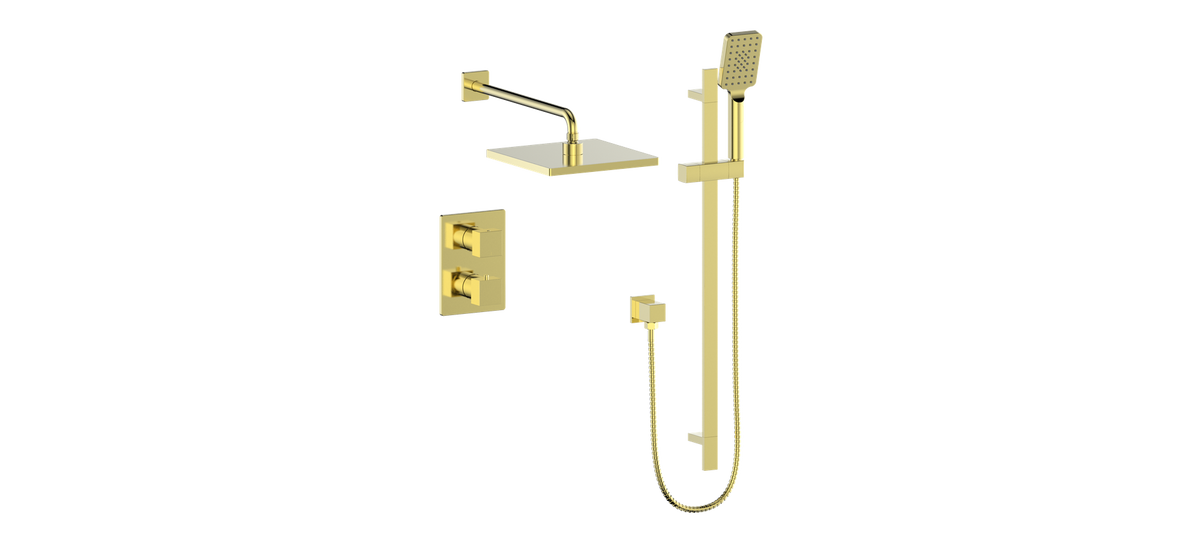 Vogt Kapfenberg 2-Way TH Shower Kit - Brushed Gold