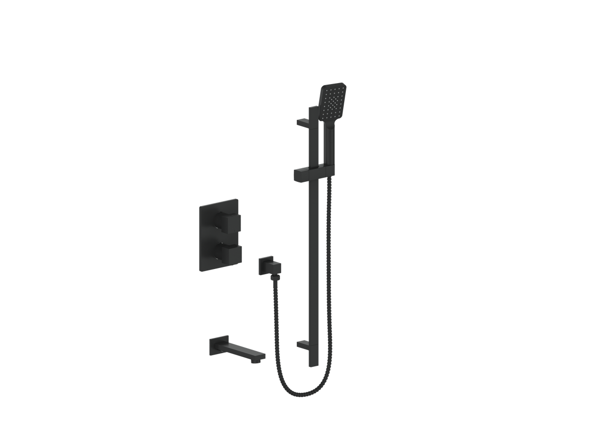 Vogt Kapfenberg 2-Way TH Shower Kit - Matte Black