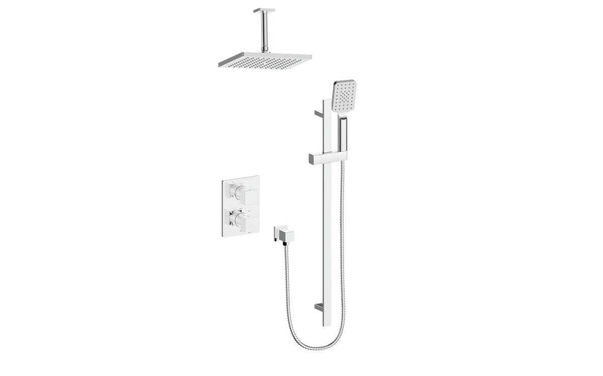 Vogt Kapfenberg 2-Way TH Shower Kit with 6" Ceiling Arm - Chrome