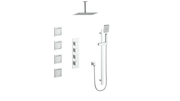 Vogt Kapfenberg 3/4" High-Flow TH Shower Kit with Body Jets and 6" Ceiling Arm - Chrome