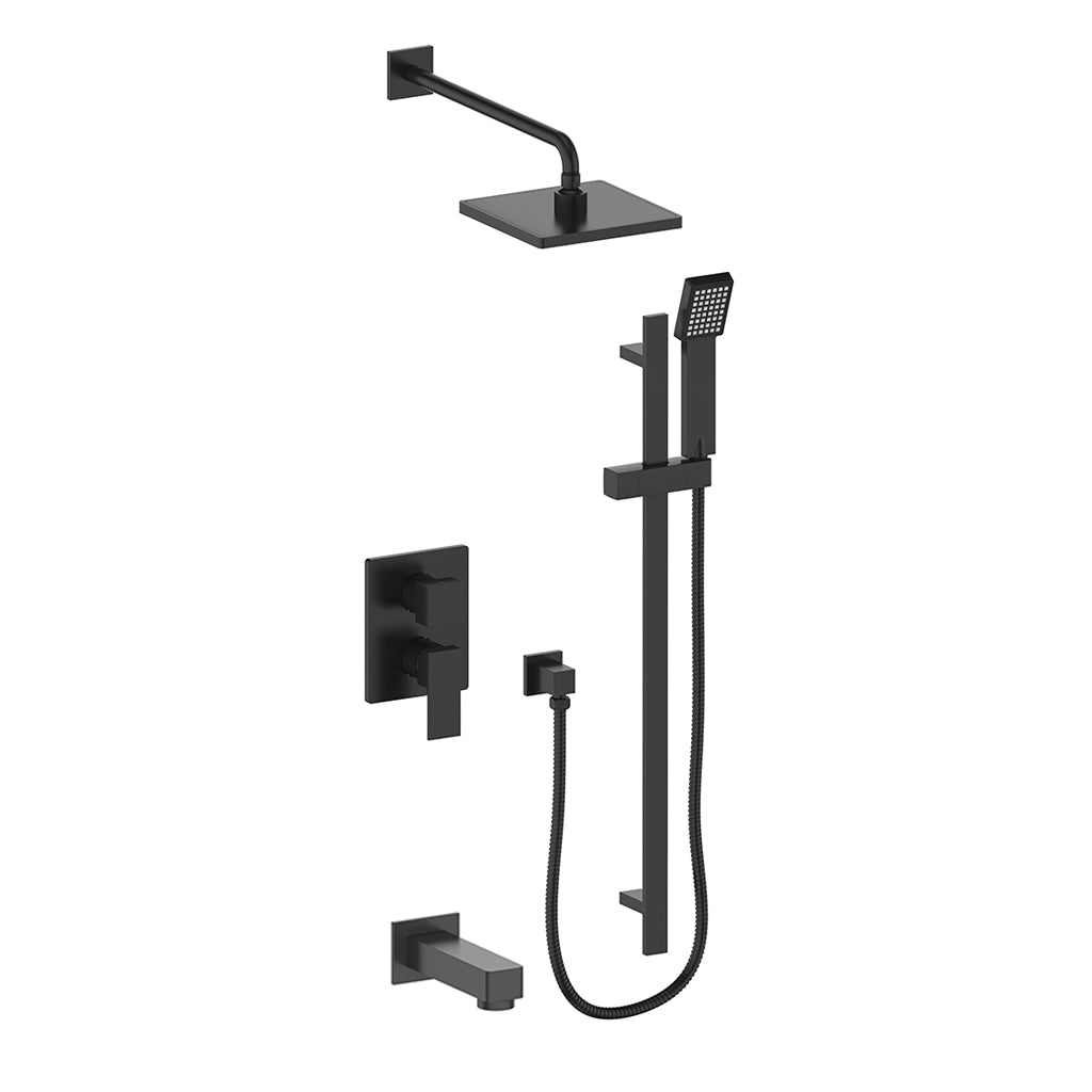 Vogt Kapfenberg 3-Way PB Shower Kit - Matte Black