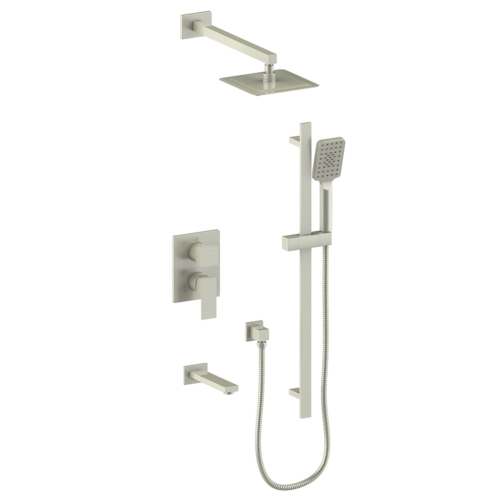 Vogt Kapfenberg 3-Way PB Shower Kit - Brushed Nickel