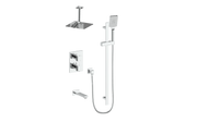 Vogt Kapfenberg 3-Way TH Shower Kit with 6" Ceiling Arm - Chrome