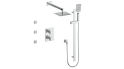 Vogt Kapfenberg 3-Way TH Shower Kit with Body Jets - Chrome