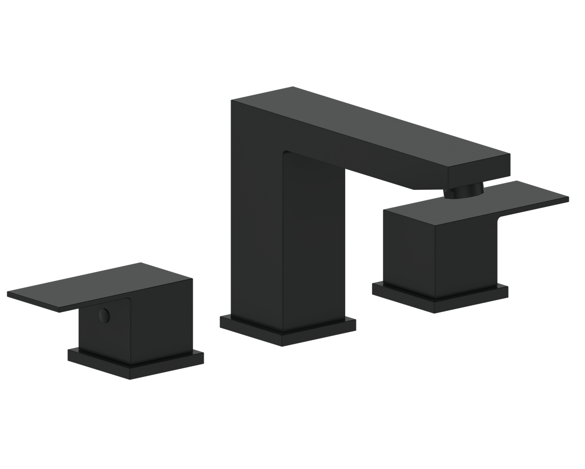 Vogt Kapfenberg 8" C.C. Lavatory Faucet with Pop-up Drain - Matte Black