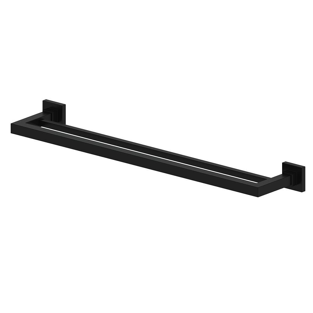 Vogt Kapfenberg Double Towel Bar - Matte Black