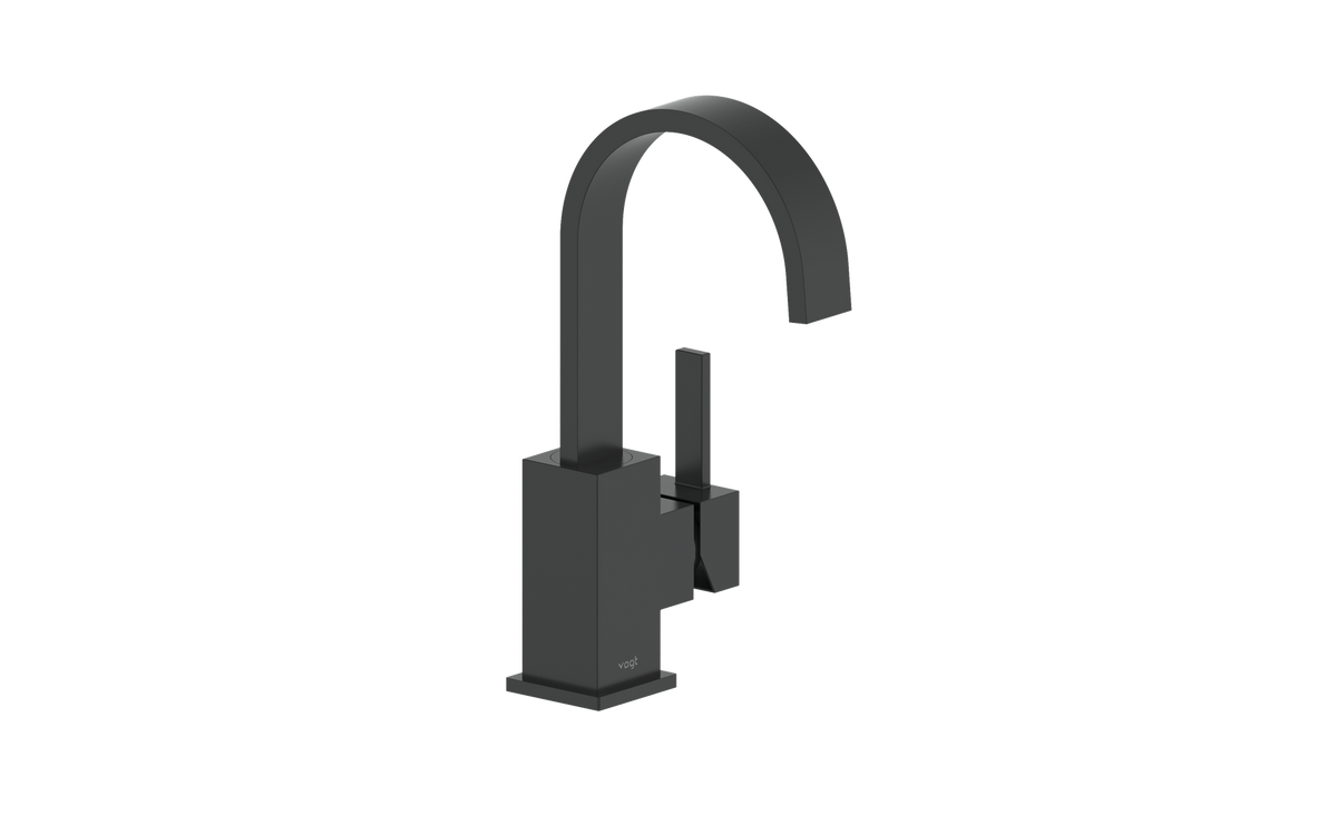 Vogt Kapfenberg Lavatory Faucet with Pop-up Drain - Matte Black