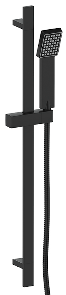 Vogt Kapfenberg Sliding Shower Bar with Hand Shower - Matte Black
