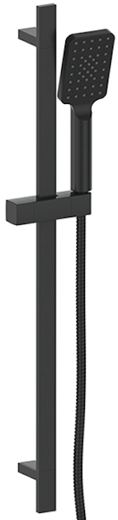 Vogt Kapfenberg Sliding Shower Bar with Hand Shower - Matte Black