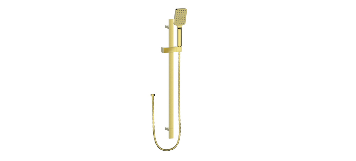 Vogt Kapfenberg Sliding Shower Bar with Hand Shower - Brushed Gold
