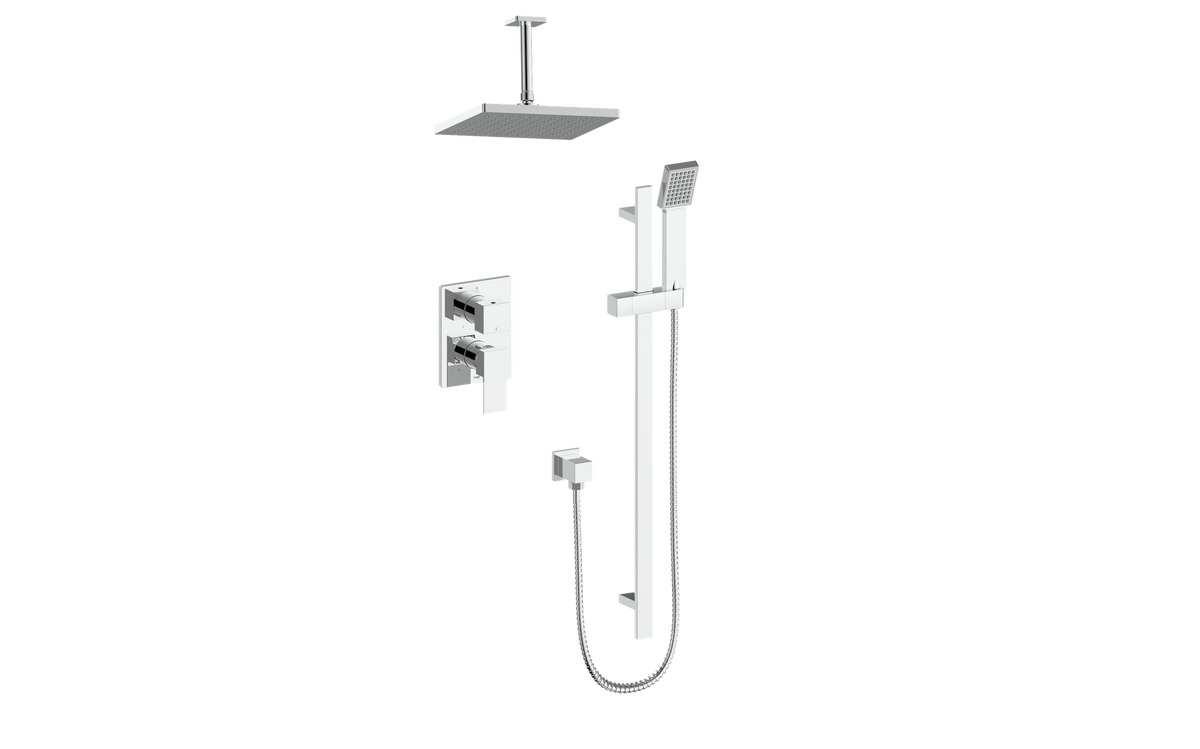 Vogt Kapfenberg Trim for 2-Way PB Shower Kit with 6" Ceiling Arm - Chrome