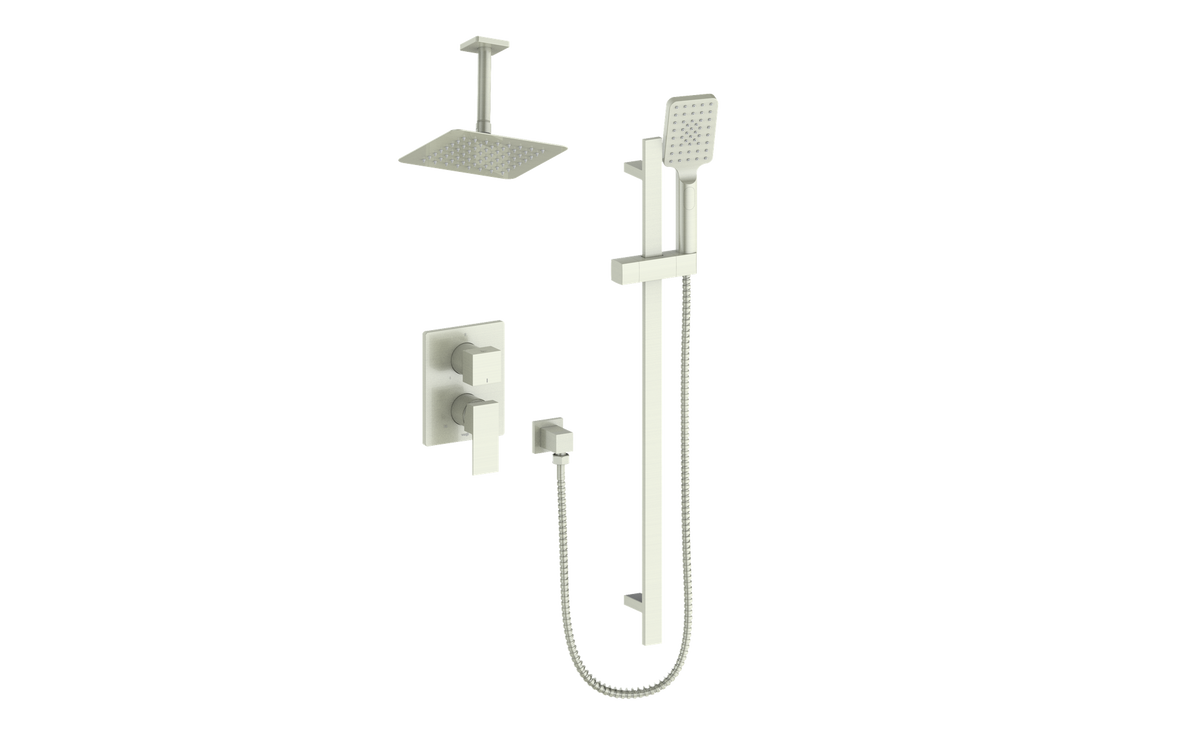 Vogt Kapfenberg Trim for 2-Way PB Shower Kit with 6" Ceiling Arm - Brushed Nickel