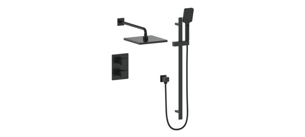 Vogt Kapfenberg Trim for 2-Way TH Shower Kit - Matte Black