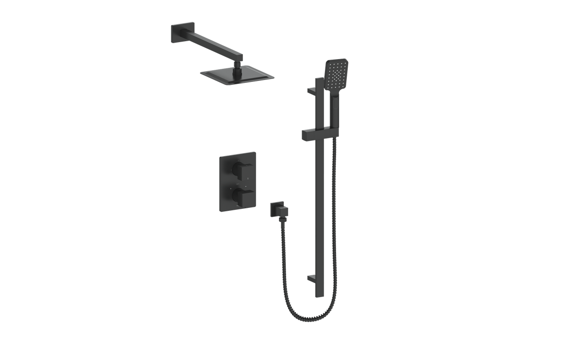 Vogt Kapfenberg Trim for 2-Way TH Shower Kit - Matte Black
