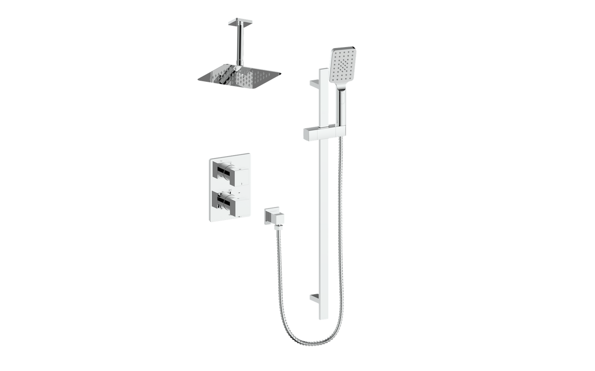 Vogt Kapfenberg Trim for 2-Way TH Shower Kit with 6" Ceiling Arm - Chrome