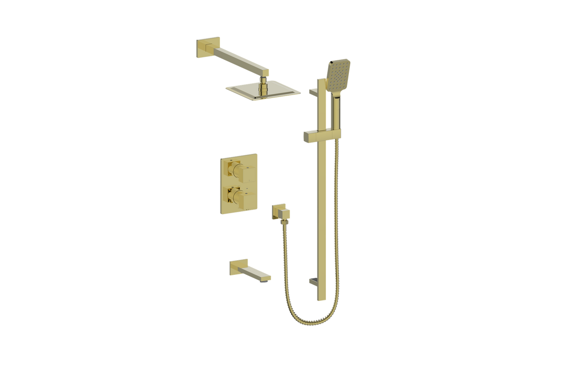 Vogt Kapfenberg Trim for 3-Way TH Shower Kit - Brushed Gold