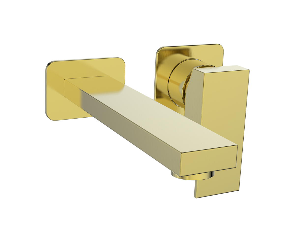 Vogt Kapfenberg Wall Mount Lavatory Faucet - Brushed Gold