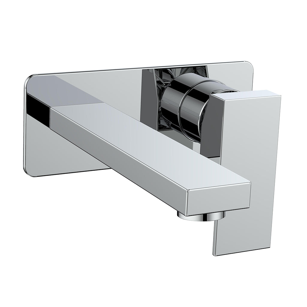Vogt Kapfenberg Wall Mount Lavatory Faucet with Single Face Plate - Chrome