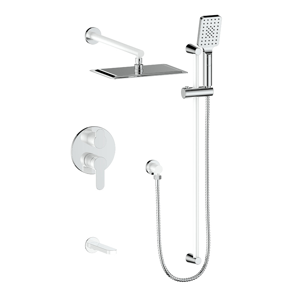 Vogt Lusten 3-Way PB Shower Kit - Chrome/Glossy White