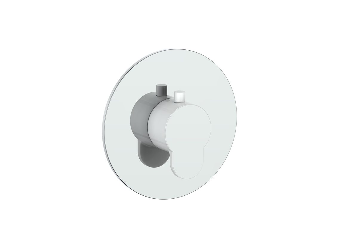 Vogt Lusten Trim for 3/4" High-Flow TH Valve - Chrome/Glossy White