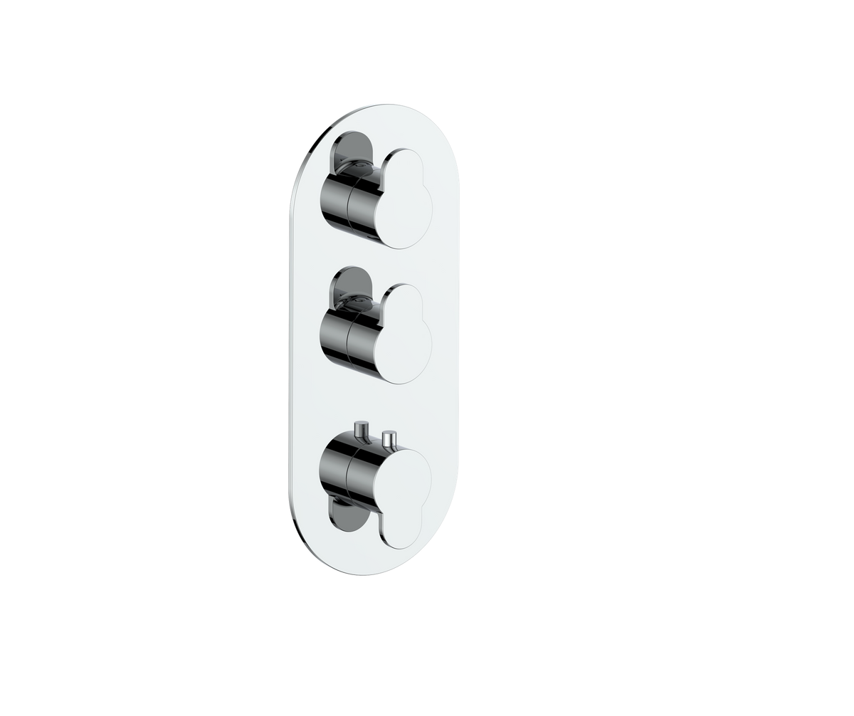 Vogt Lusten Trim for 3/4" High-Flow TH Valve with 2 Stops - Chrome