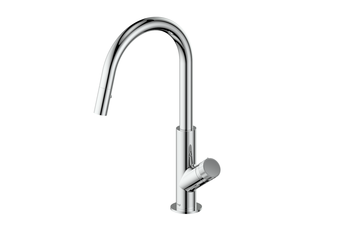 Vogt Mond 16" Kitchen Faucet - Moon Handle (M1) / Chrome