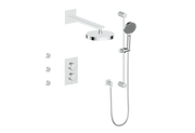 Vogt Mond 3-Way TH Shower Kit with Body Jets - Moon Handle (M1) / Chrome