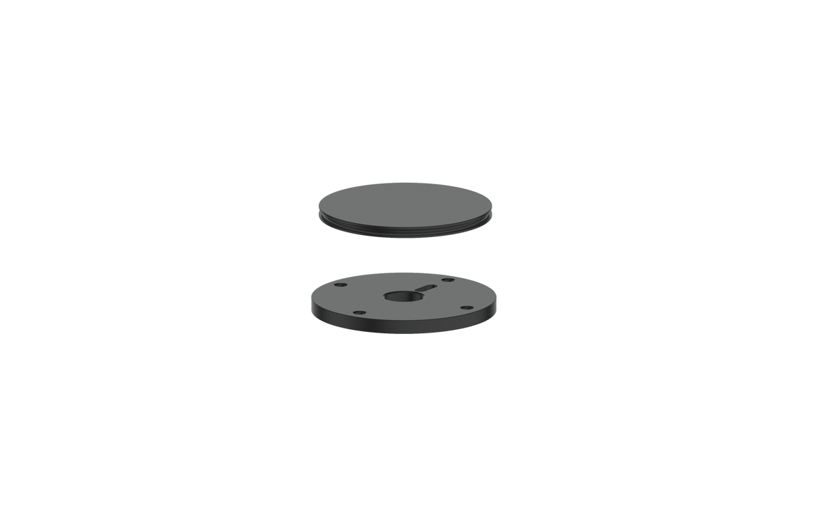 Vogt Mond Accent Pieces for 3/4" High-Flow Valve - Matte Black