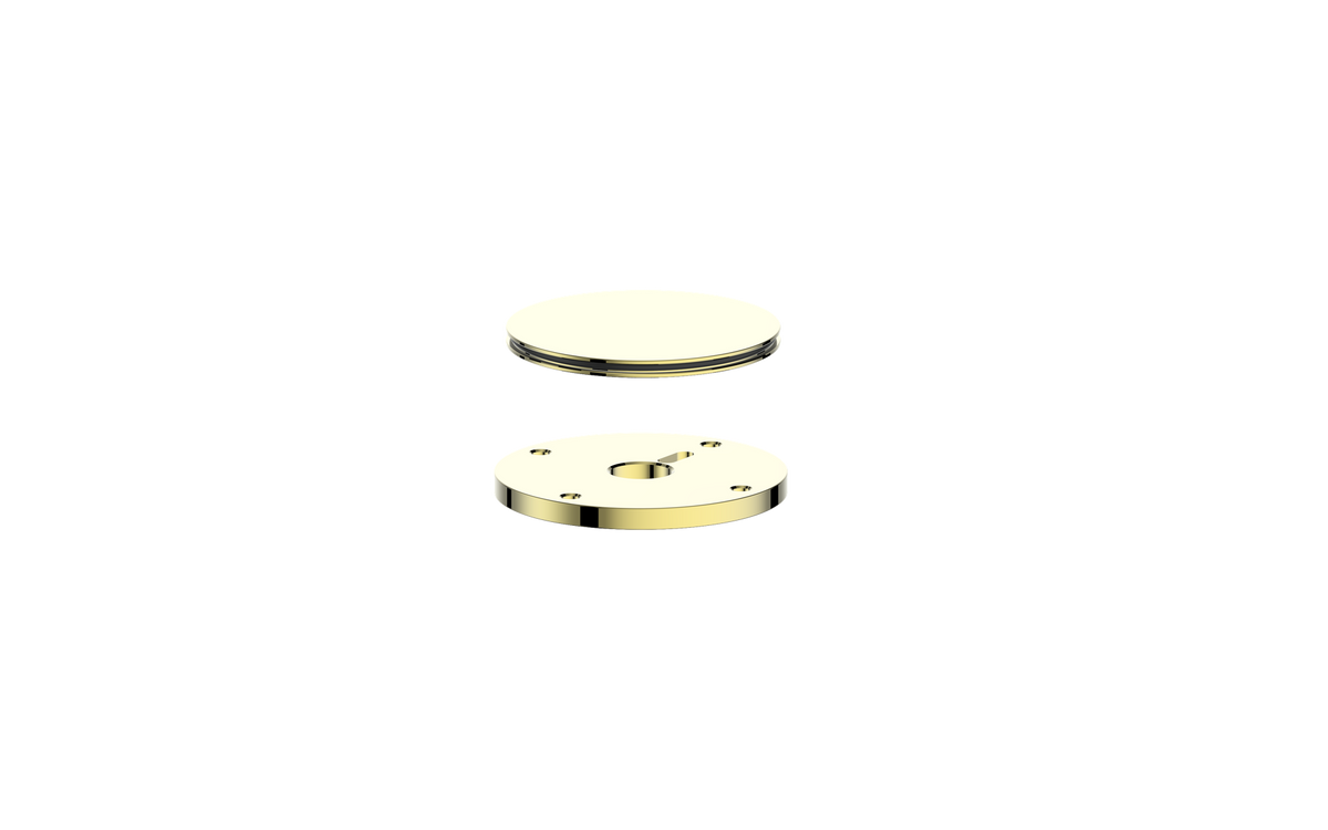 Vogt Mond Accent Pieces for 3/4" High-Flow Valve - Brushed Gold