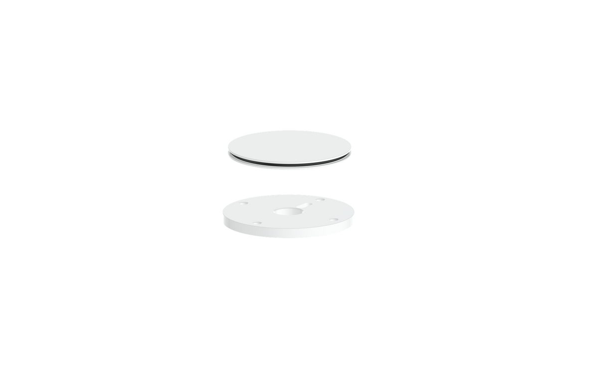 Vogt Mond Accent Pieces for 3/4" High-Flow Valve - Matte White