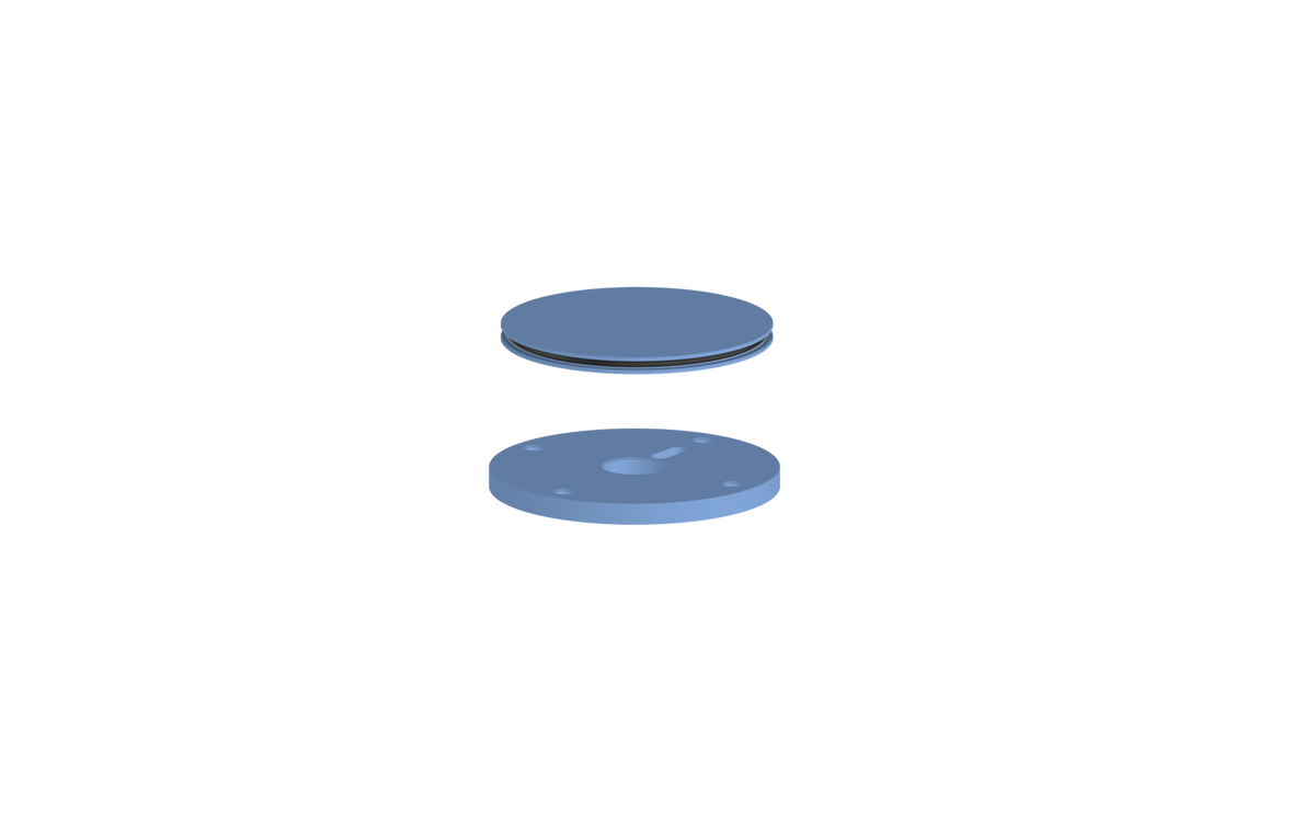 Vogt Mond Accent Pieces for 3/4" High-Flow Valve - Azure Blue