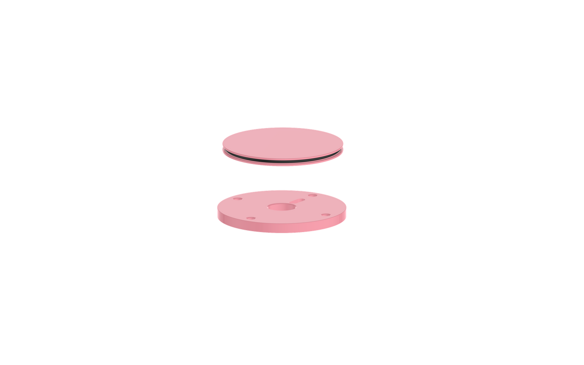 Vogt Mond Accent Pieces for 3/4" High-Flow Valve - Rose Pink