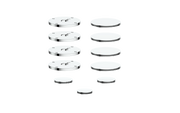 Vogt Mond Accent Pieces for 3/4" Shower Set with Moon Handles - Chrome