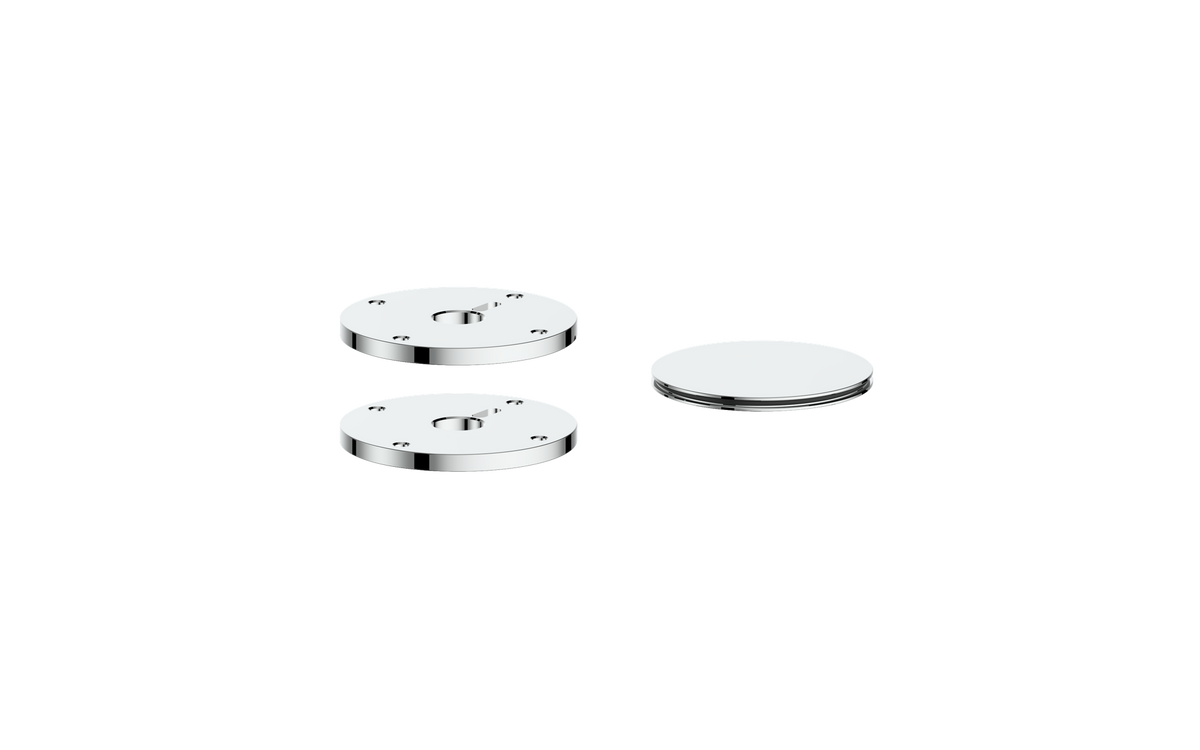 Vogt Mond Colour Accents for 2/3-Way Valve with Cross/Crescent Handles - Chrome