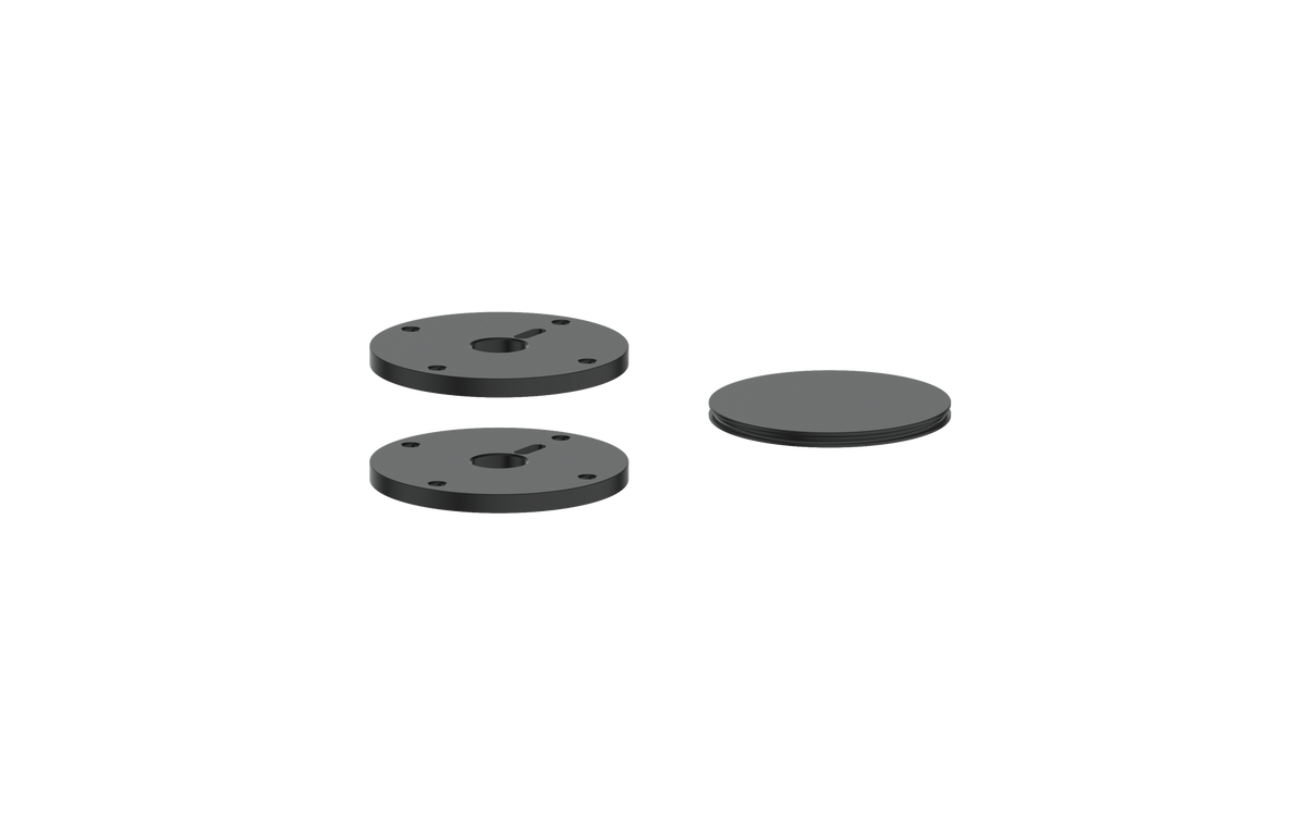 Vogt Mond Colour Accents for 2/3-Way Valve with Cross/Crescent Handles - Matte Black