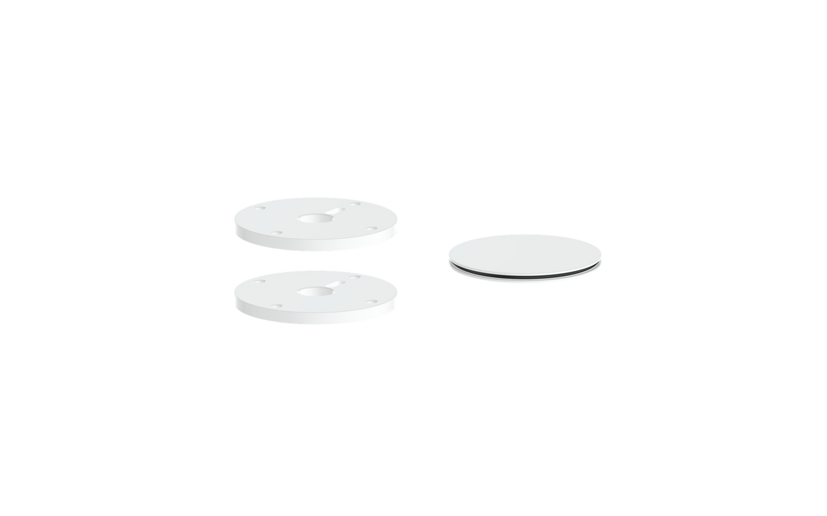 Vogt Mond Colour Accents for 2/3-Way Valve with Cross/Crescent Handles - Matte White