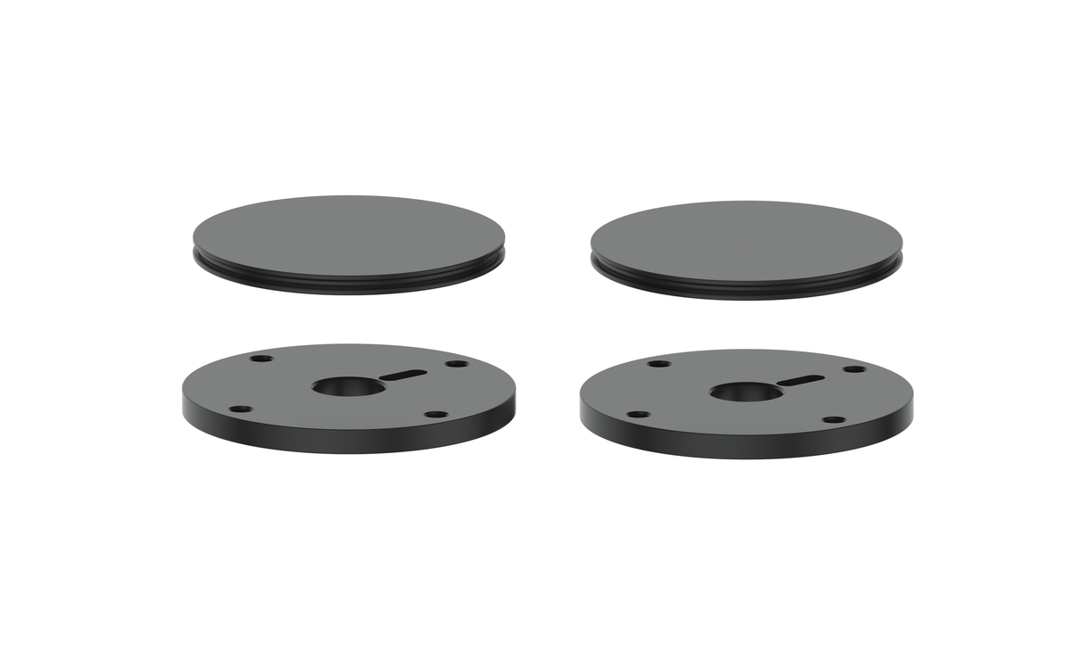 Vogt Mond Colour Accents for 8" C.C. Faucet and 2/3-Way Valve with Moon Handles - Matte Black