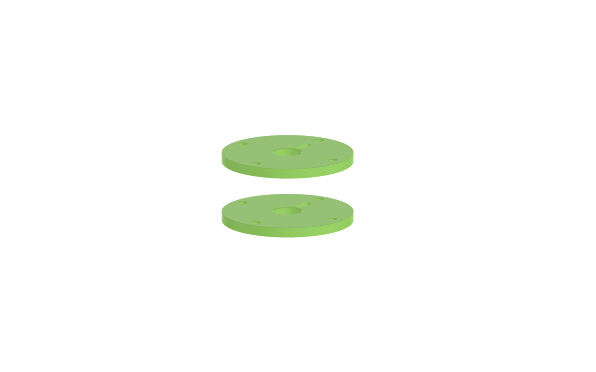 Vogt Mond Colour Accents for 8" C.C. Faucet with Cross/Crescent Handles - Lime Green